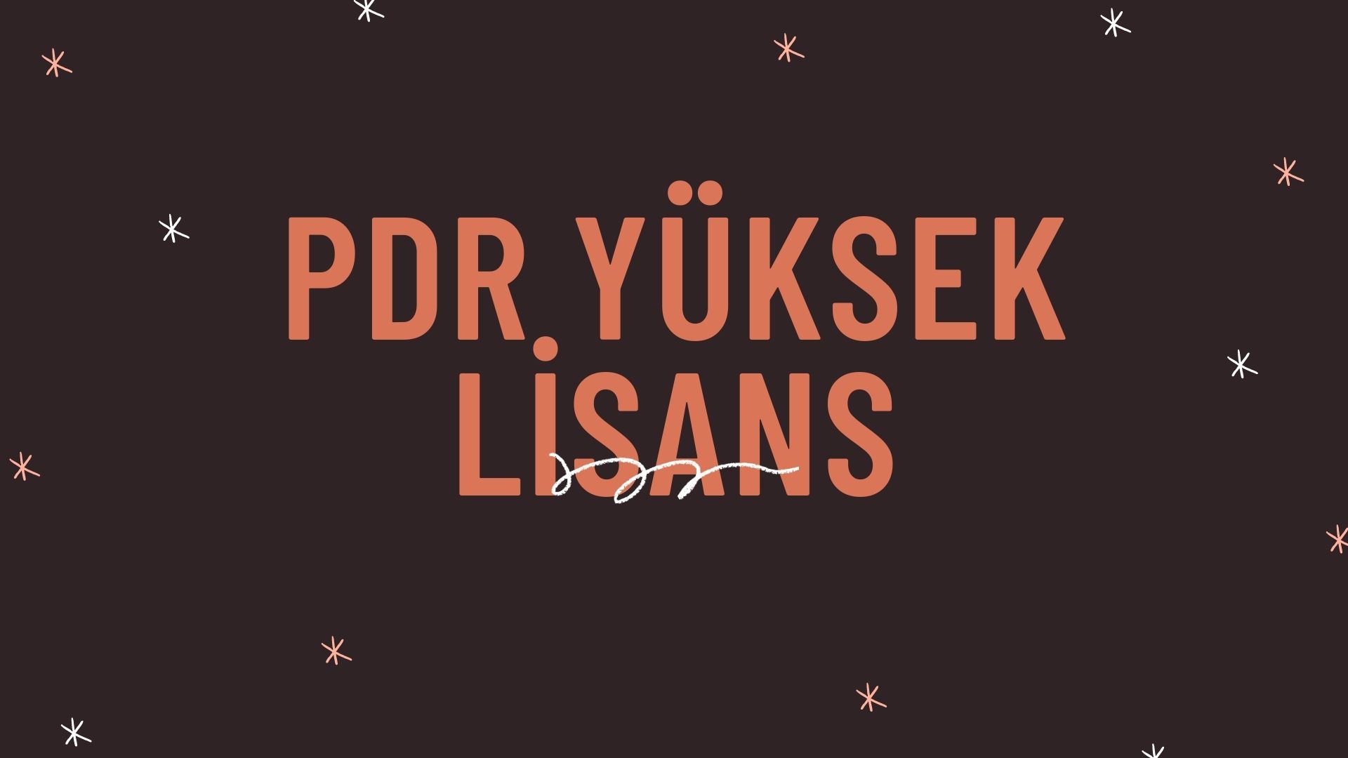  PDR YÜKSEK LİSANS PROGRAMI NEDİR?