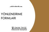 YÖNLENDİRME FORMLARI