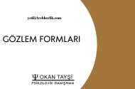 GÖZLEM FORMLARI